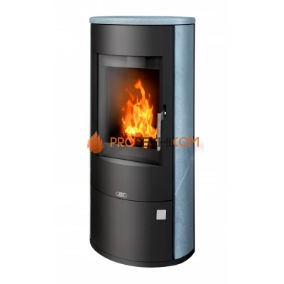 Печь-камин ABX Aspen 7 черная сталь талькомагнезит