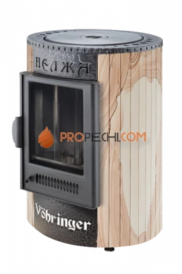 Печь-камин Ферингер Нелжа "Окаменевшее дерево" перенесённый рисунок