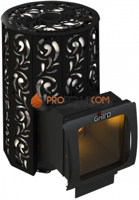 Банная печь Grill'D Violet Long Window Max
