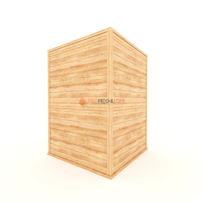 Финская сауна НКЗ 4-местная угловая 200x125x200 см