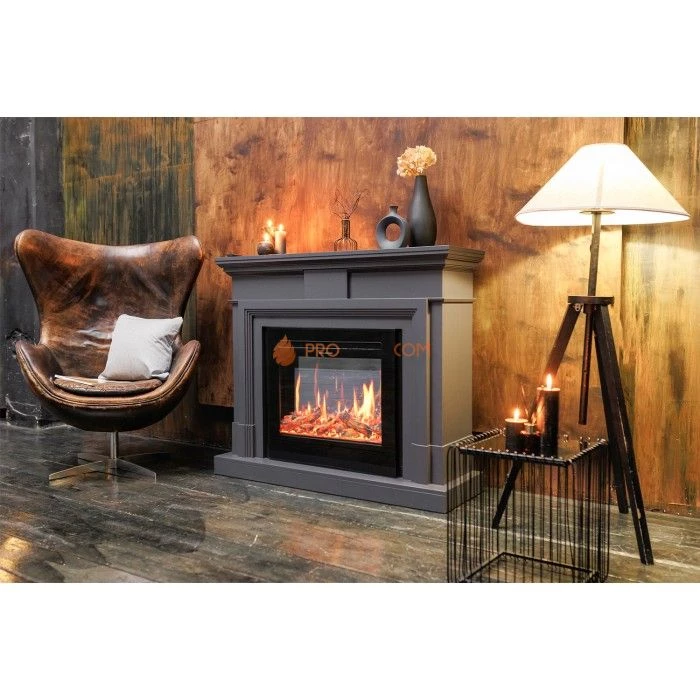 Каминокомплект Royal Flame Coventry Grey - Серый с Электрическим очагом Royal Flame Emerald 28