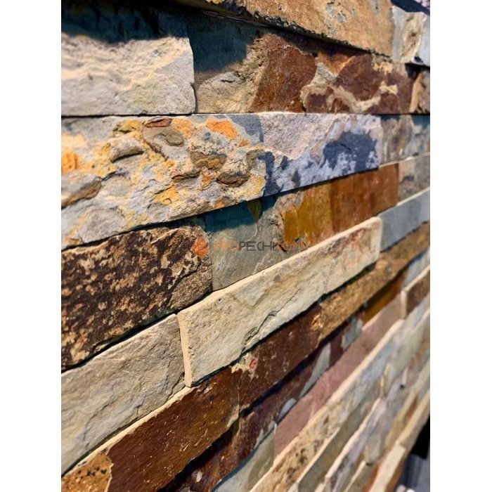 Панель Классик Сланец Мультиколор (600х150мм) упак. (7шт/0,63м2)