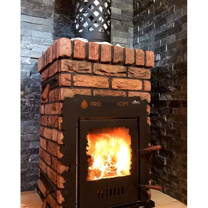 Дровяная банная печь Grill’D Retro Short (Камень колотый 20 кг)