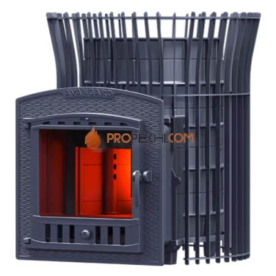 Чугунная печь для бани Гефест Авангард 24П2 в сетке Тюльпан