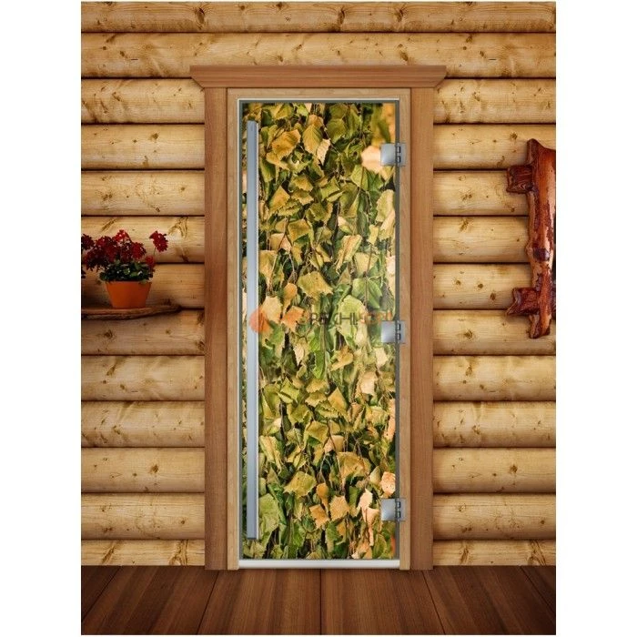 Дверь для бани DoorWood Престиж Фотопечать А001, 1900x700 мм