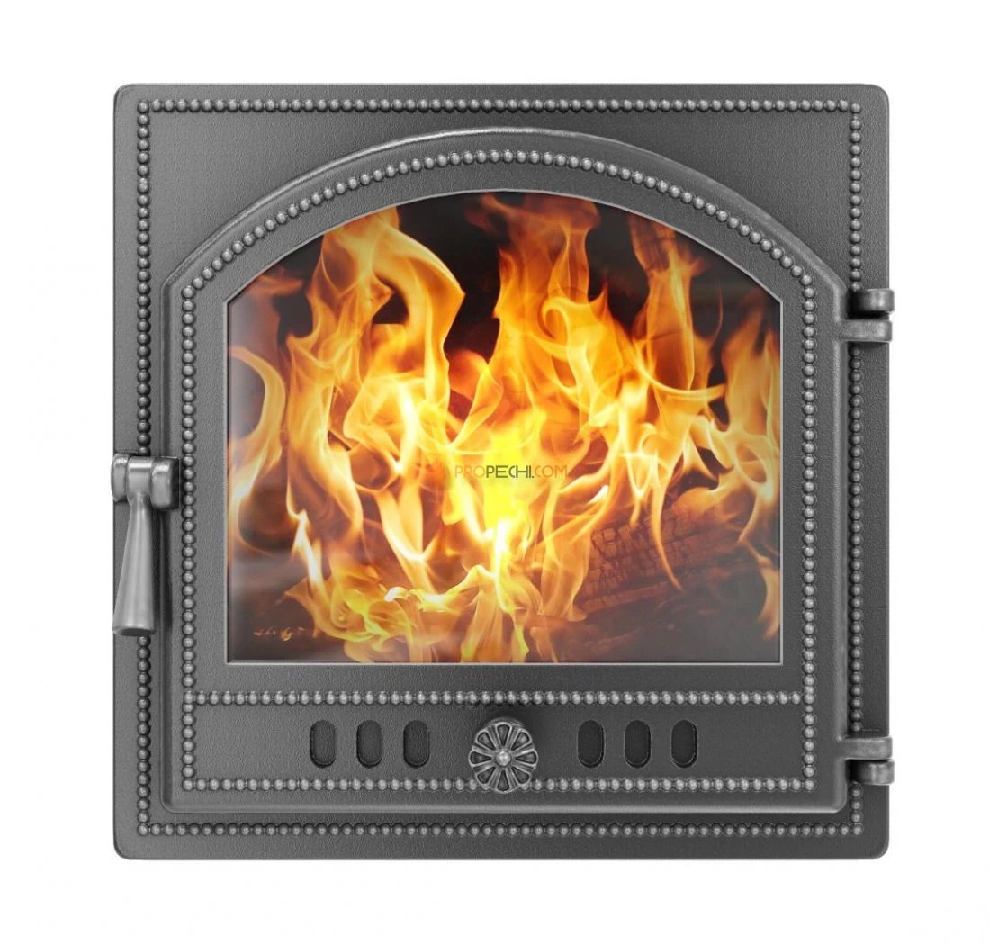 Дверка каминная ВЕЗУВИЙ 205 (Антрацит)