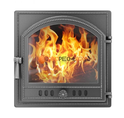 Дверка каминная ВЕЗУВИЙ 205 (Антрацит)