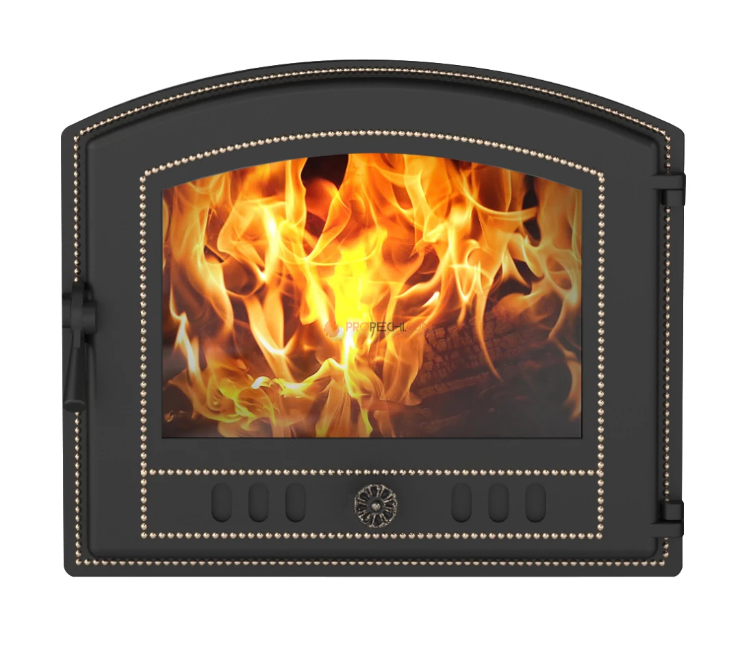 Дверка каминная ВЕЗУВИЙ 224 (Бронза)