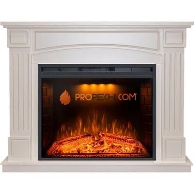 Каминокомплект Royal Flame Boston - Слоновая кость с Электрическим очагом Royal Flame Emerald 28