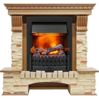 Каминокомплект Dimplex Pierre Luxe - Дуб / Сланец с очагом Danville Black FB2