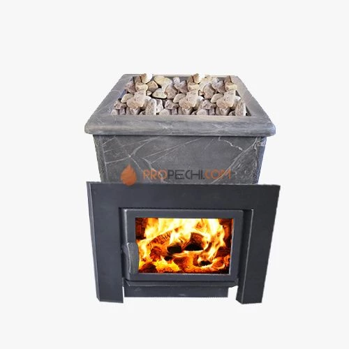 Банная печь Березка Флагман 15 Каменная облицовка