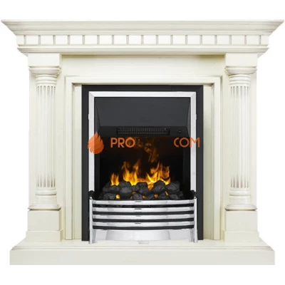 Каминокомплект Dimplex Dallas - Слоновая кость с патиной с очагом Flagstaff