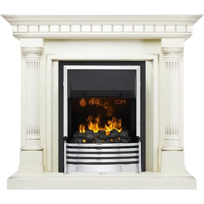 Каминокомплект Dimplex Dallas - Слоновая кость с патиной с очагом Flagstaff