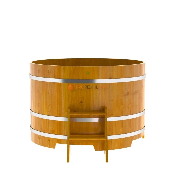 Купель BentWood круглая из натуральной лиственницы d=1,50 Рустик