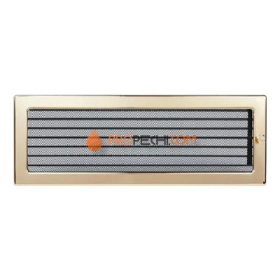 Вент.решетка 170х480 мм. золото с жалюзи