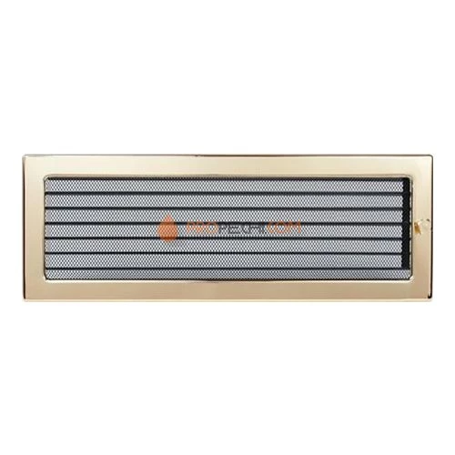 Вент.решетка 170х480 мм. золото с жалюзи