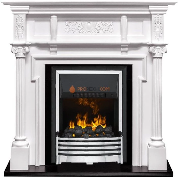 Каминокомплект Dimplex Oxford - Белый с очагом Flagstaff