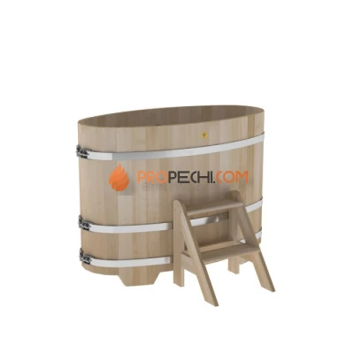 Купель BentWood овальная из кедра 0,69х1,31 премиум