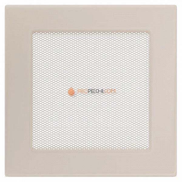 Вентиляционная решетка Kratki 17х17 кремовая