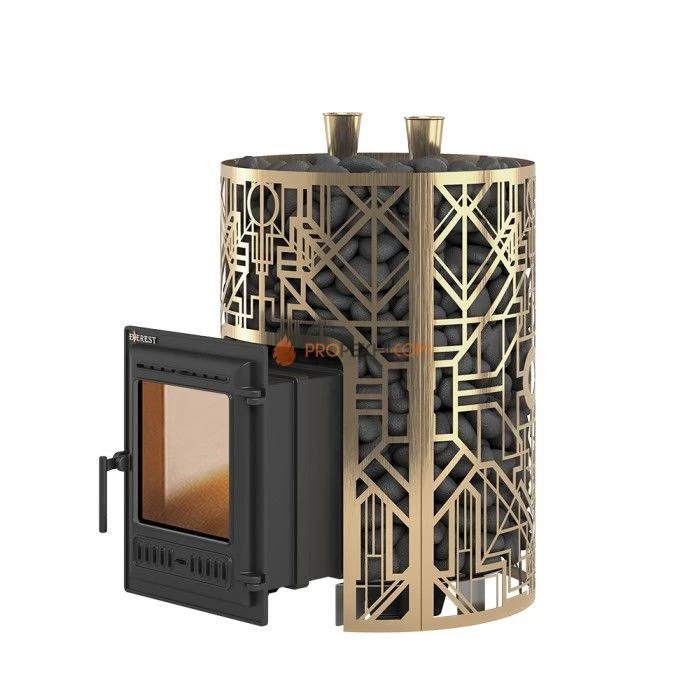 Чугунная печь для бани Эверест Steam Master GALAXY 30 (320) GOLD