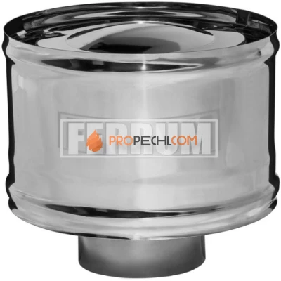 Зонт-К с ветрозащитой, толщина 0,5 мм, Ø150 Дефлектор