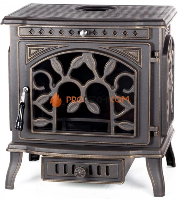 Печь-камин Fireway Demetra патина бронза
