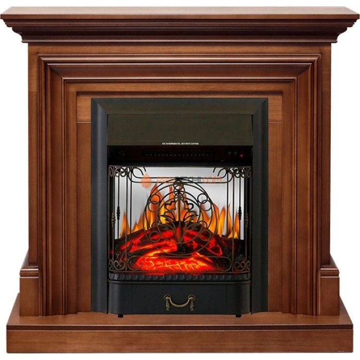 Каминокомплект Royal Flame Bradford - Орех с очагом Majestic FX M Black