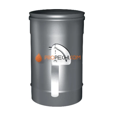 ЗАДВИЖКА ПОВОРОТНАЯ С МЕХАНИЗМОМ ФИКСАЦИИ D130, AISI 304 