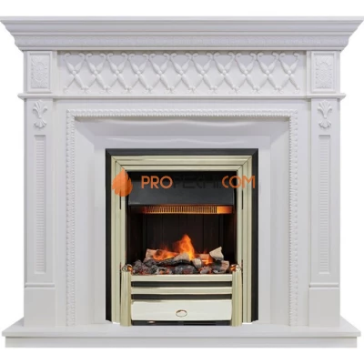 Каминокомплект Dimplex Alexandria - Белый дуб с очагом Cavendish