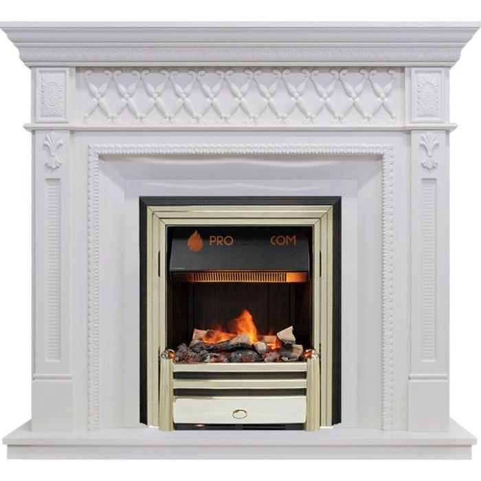 Каминокомплект Dimplex Alexandria - Белый дуб с очагом Cavendish