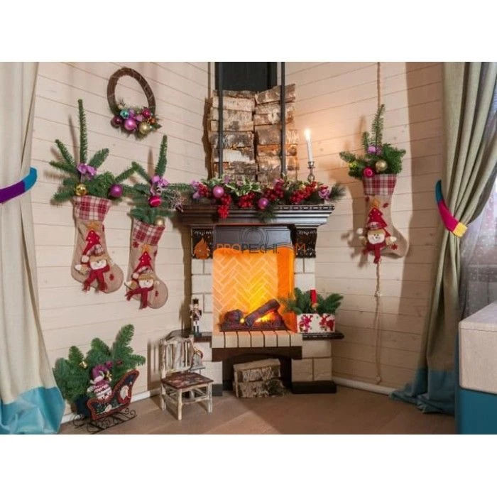 Каминокомплект Dimplex Pierre Luxe - Темный дуб / Шампань (Высота 975мм) с очагом Cassette 400 NH