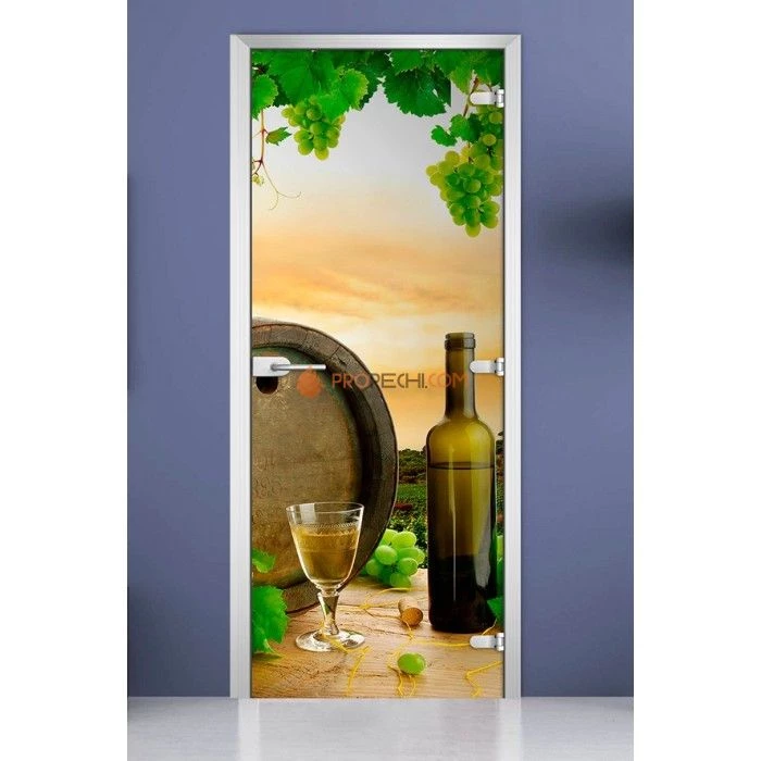 Стеклянная межкомнатная дверь DoorWood с фотопечатью Fruite-19, 2000х800 мм