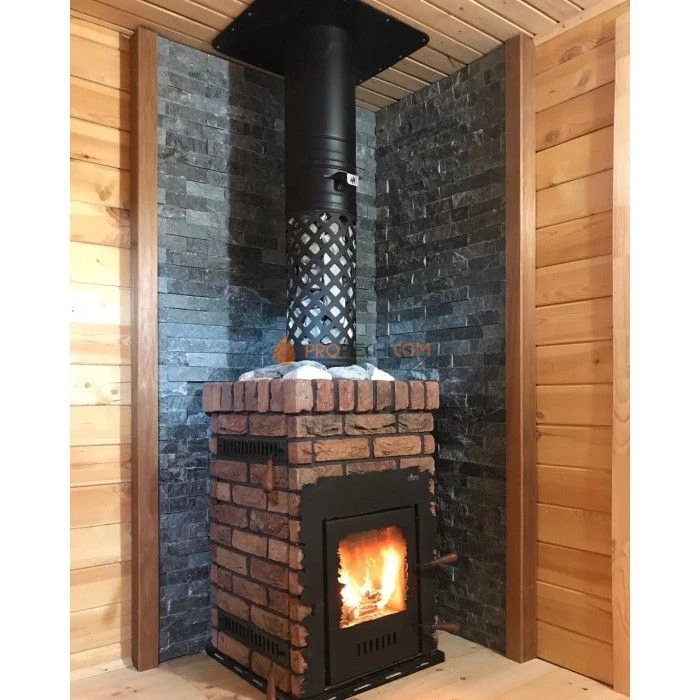 Дровяная банная печь Grill’D Retro Short (Камень колотый 20 кг)