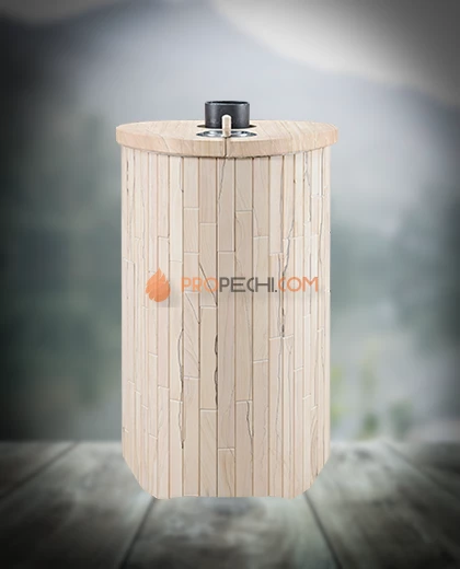 Банная печь Ферингер ПФ Оптима Окаменевшее дерево наборный