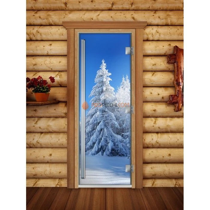 Дверь для бани DoorWood Престиж Фотопечать А079, 1900x700 мм