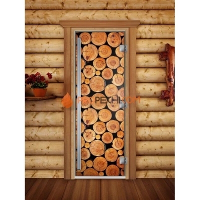 Дверь для бани DoorWood Престиж Фотопечать А043, 2000x800 мм