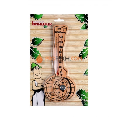 Термометр-гигрометр для бани и сауны "Черпак", жидкостный