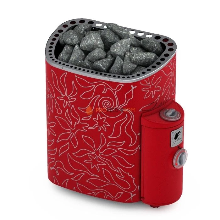 Электрическая печь SAWO Dragonfire Scandifire SCA-60NB-DRF-P-C 6 кВт (со встроенным пультом)