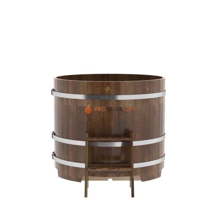 Купель BentWood круглая из сращенных ламелей мореной лиственницы d=1,17