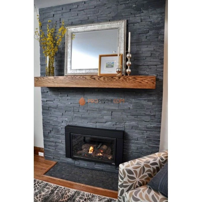 Панель Классик Сланец Черный (600х150мм) упак. (7шт/0,63м2)