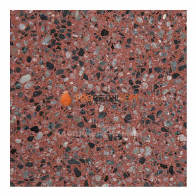 Плитка агломератная коллекция "Мрамор" Красный 400х400х20 мм