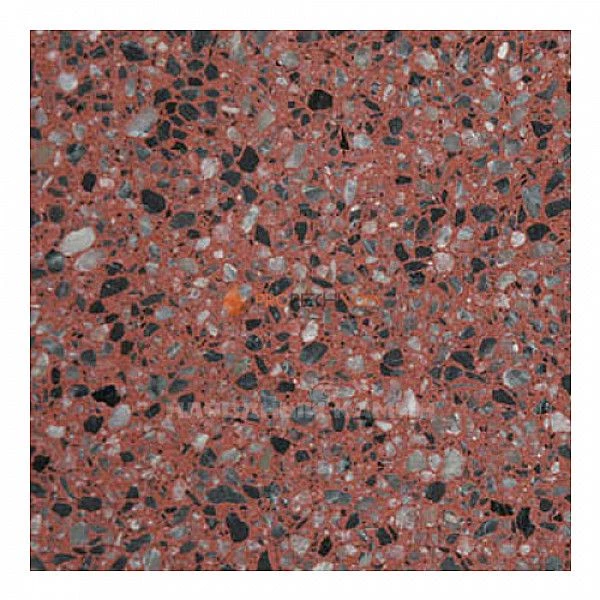 Плитка агломератная коллекция "Мрамор" Красный 400х400х20 мм