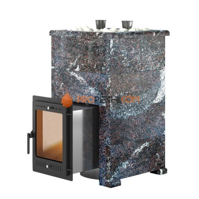 Дровяная печь для бани Эверест Steam Master 38 INOX Амфиболит, S-40