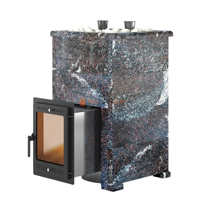 Дровяная печь для бани Эверест Steam Master 38 INOX Амфиболит, S-40