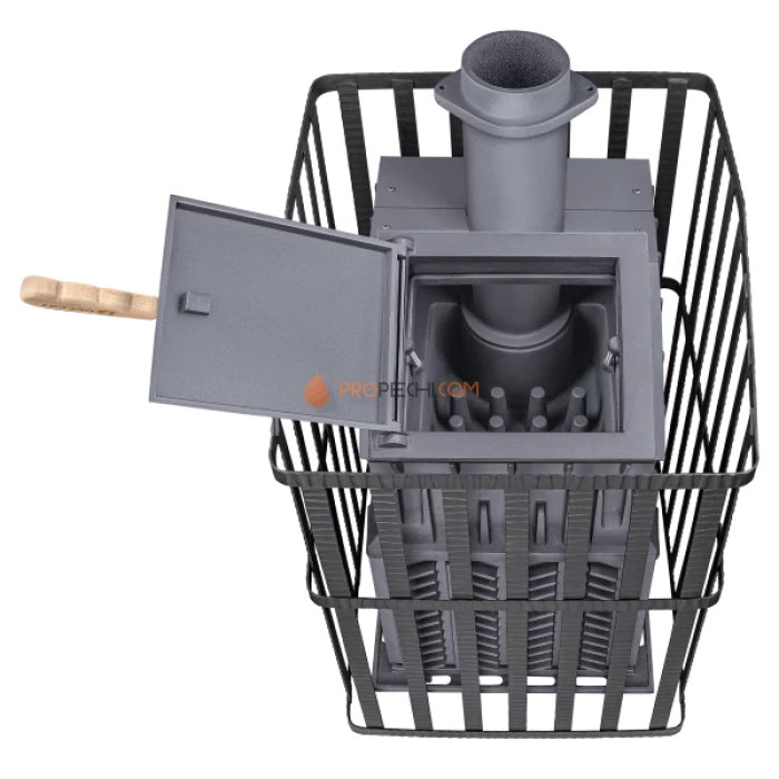 Чугунная печь для бани Гефест Гром 30П2 Ураган