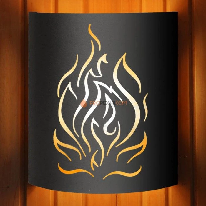 Абажур Везувий BLACK (AISI 430) тип 1 Огонь