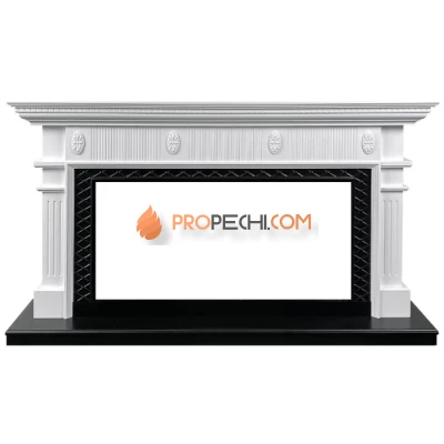 Портал Royal Flame Carlyle - Белый с черным