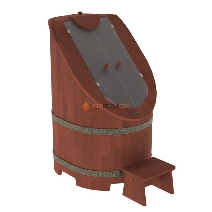 Фитобочка BentWood со стеклом Сращенная цвет Спелая вишня