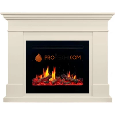 Каминокомплект Royal Flame California - Слоновая кость с очагом 5D V-ART 25