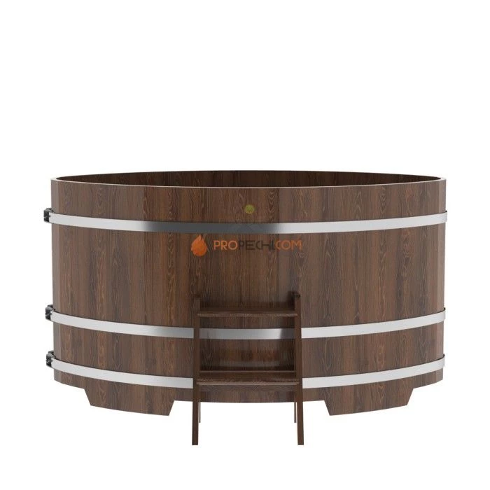 Купель BentWood овальная из мореного дуба 1,15х1,83